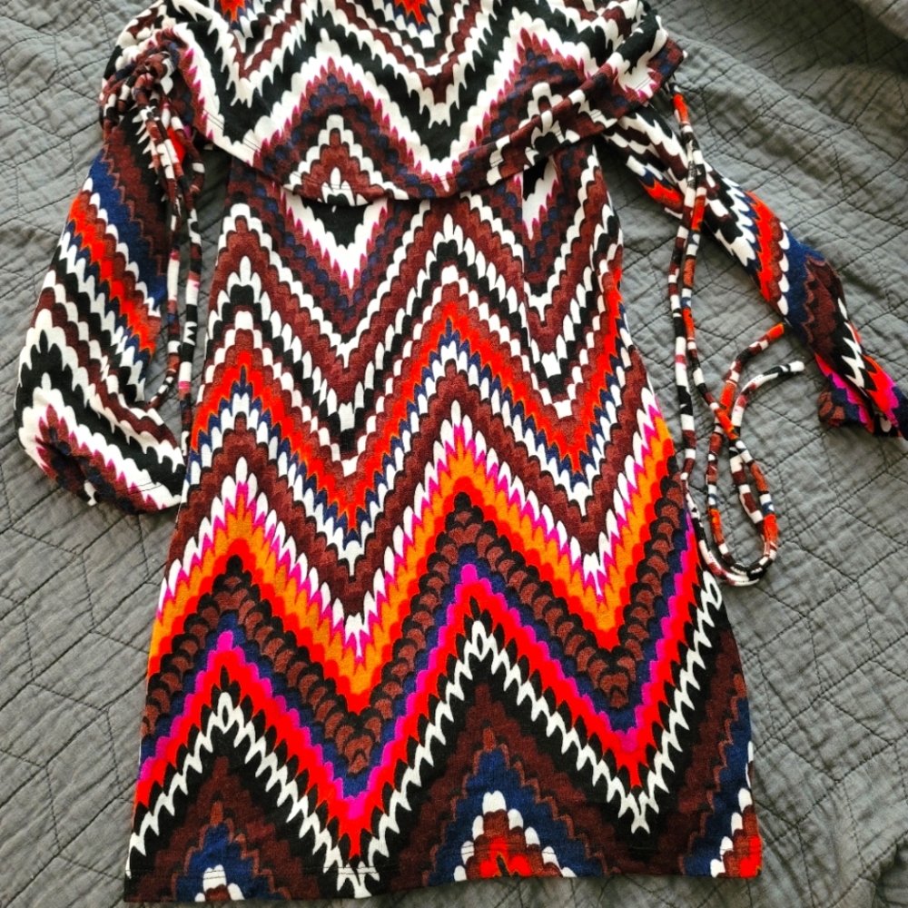 Long tunic sweater dress, small